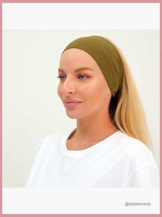 Wide Non Slip Workout Headbands for Women Super Soft Yoga Running Head Band main image 4